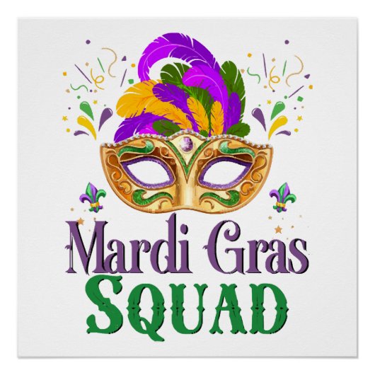 Mardi Gras Squad Poster (Vorderseite)
