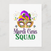 Mardi Gras Squad Postkarte (Vorderseite)