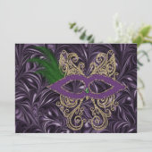 Mardi Gras - SRF Einladung (Stehend Vorderseite)