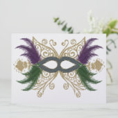 Mardi Gras - SRF Einladung (Stehend Vorderseite)