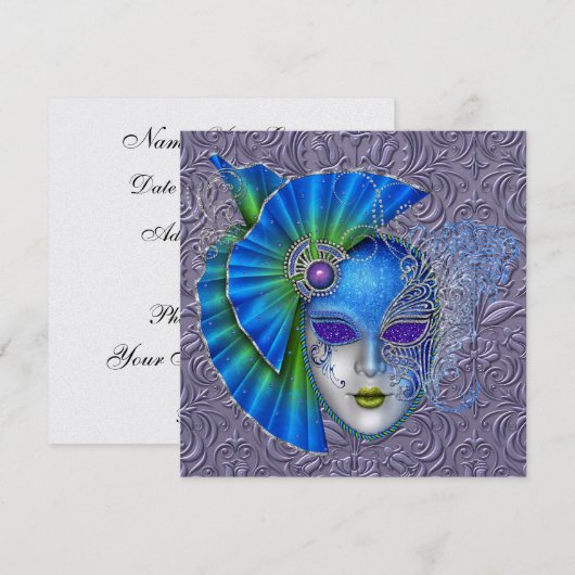 Mardi Gras - SRF Einladung (Vorne/Hinten)