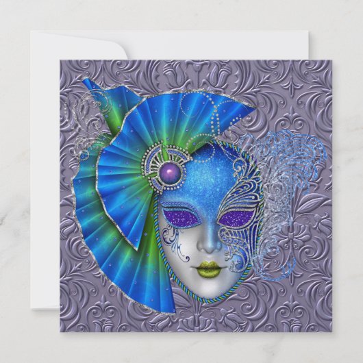 Mardi Gras - SRF Einladung (Vorderseite)