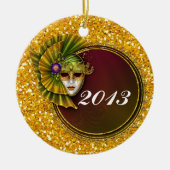 Mardi Gras - SRF Keramik Ornament (Vorne)