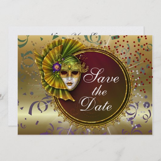 Mardi Gras - SRF Save The Date (Vorne/Hinten)