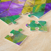 Mardi Gras Stainglas Harlequin Print Puzzle (Seite)