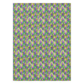 Mardi Gras Stainglas Harlequin Print Tischdecke (Vorderseite)