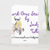 Mardi Gras Star Card Karte (Rückseite)