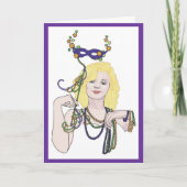 Mardi Gras Star Card Karte (Vorderseite)