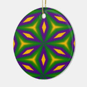 Mardi Gras Star Keramikornament (Links)