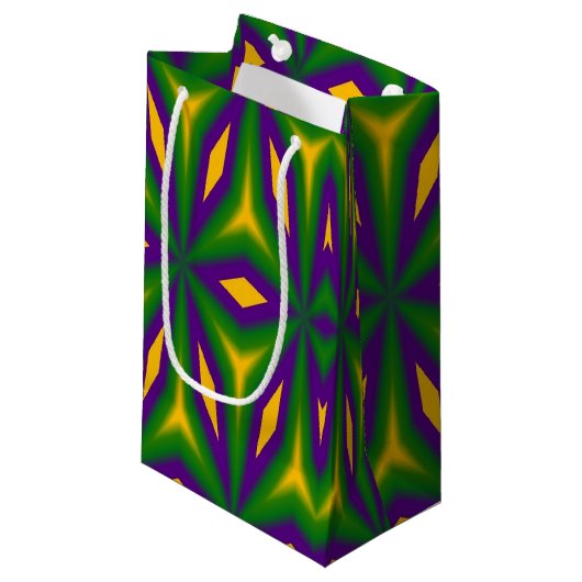 Mardi Gras Star Kleine Geschenktüte (Vorderseite Schrägansicht)