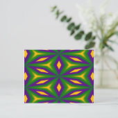 Mardi Gras Stars Postkarte (Stehend Vorderseite)