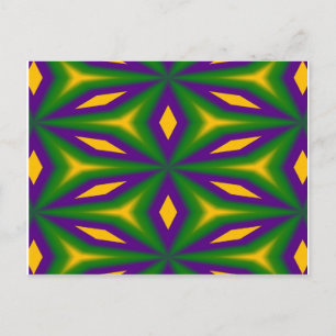 Mardi Gras Stars Postkarte