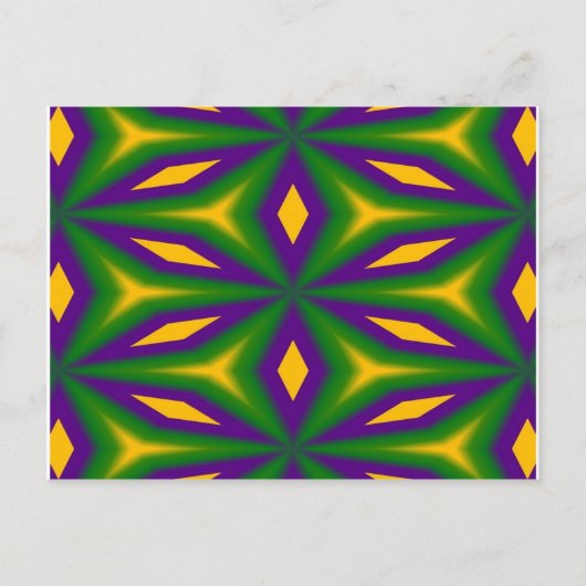 Mardi Gras Stars Postkarte (Vorderseite)