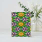 Mardi Gras Stars Postkarte (Stehend Vorderseite)