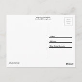 Mardi Gras Stars Postkarte (Rückseite)