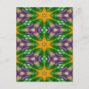 Mardi Gras Stars Postkarte