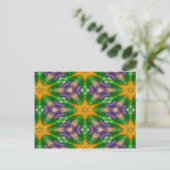 Mardi Gras Stars Postkarte (Stehend Vorderseite)
