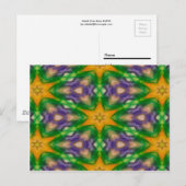Mardi Gras Stars Postkarte (Vorne/Hinten)
