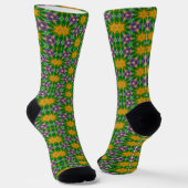 Mardi Gras Stars Socken (Gewinkelt)