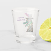 Mardi Gras Steampunk Party Animal Alligator Schnapsglas (Rückseite)