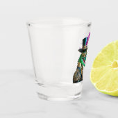 Mardi Gras Steampunk Party Animal Alligator Schnapsglas (Links)