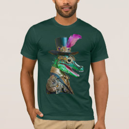 Mardi Gras Steampunk Party Animal Alligator T-Shirt