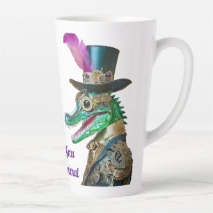Mardi Gras Steampunk-Party-Tier-Alligator Milchtasse