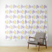 Mardi Gras | Step-and-Repeat-Fotohintergrund Wandteppich (Beispiel (Horizontal))