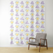 Mardi Gras | Step-and-Repeat-Fotohintergrund Wandteppich (Beispiel)