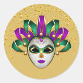 Mardi Gras Sticker (Vorderseite)