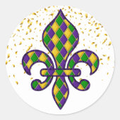 Mardi Gras Sticker (Vorderseite)