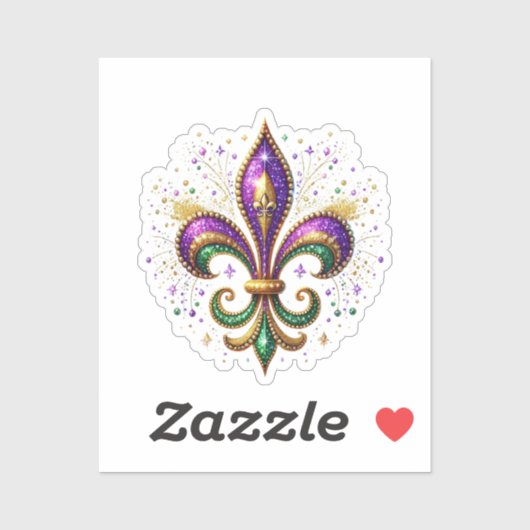 Mardi Gras Sticker (Blatt)