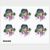 Mardi Gras Sticker (Blatt)