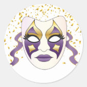 Mardi Gras Sticker (Vorderseite)