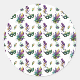 Mardi Gras Sticker