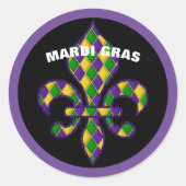 Mardi Gras Sticker (Vorderseite)