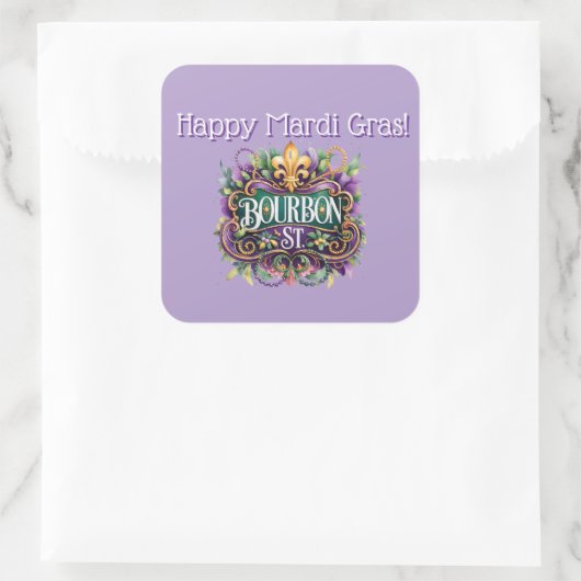 Mardi Gras Sticker (Tasche)