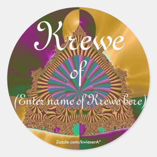 Mardi Gras Stickers (Vorderseite)