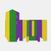 Mardi Gras Streifen Muster Geschenkschachtel (Ungefaltet)