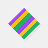 Mardi Gras Streifen Muster Lila-Gelb Serviette (Ecke)