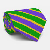 Mardi Gras Strip Neck Tie Krawatte (Gerollt)