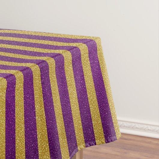 Mardi Gras Stripe Tischdecke (Beispiel)