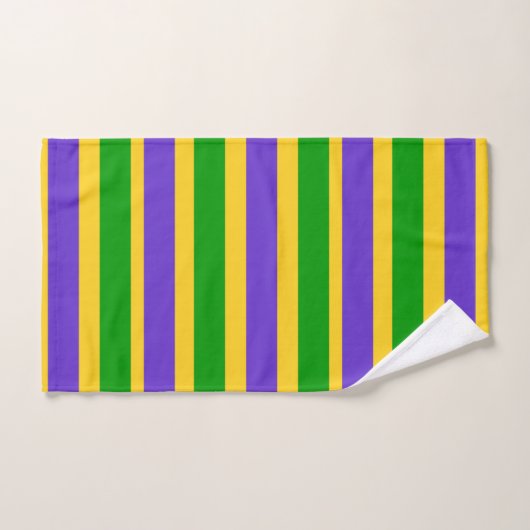 Mardi Gras Stripes Badhandtuch Set (Handtuch)