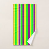 Mardi Gras Stripes Badhandtuch Set (Handtuch)