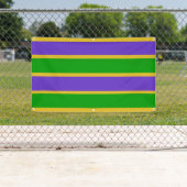 Mardi Gras Stripes Banner (Insitu)