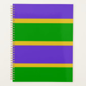 Mardi Gras Stripes Colors Planer (Vorderseite)