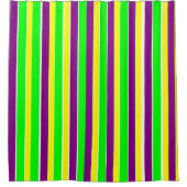 Mardi Gras Stripes Duschvorhang (Vorderseite)