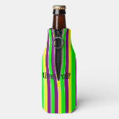 Mardi Gras Stripes Flaschenkühler (Flasche Rückseite)
