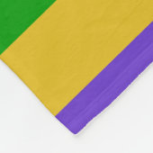 Mardi Gras Stripes Fleecedecke (Ecke)