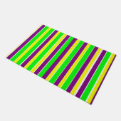 Mardi Gras Stripes Fußmatte (Schrägansicht)